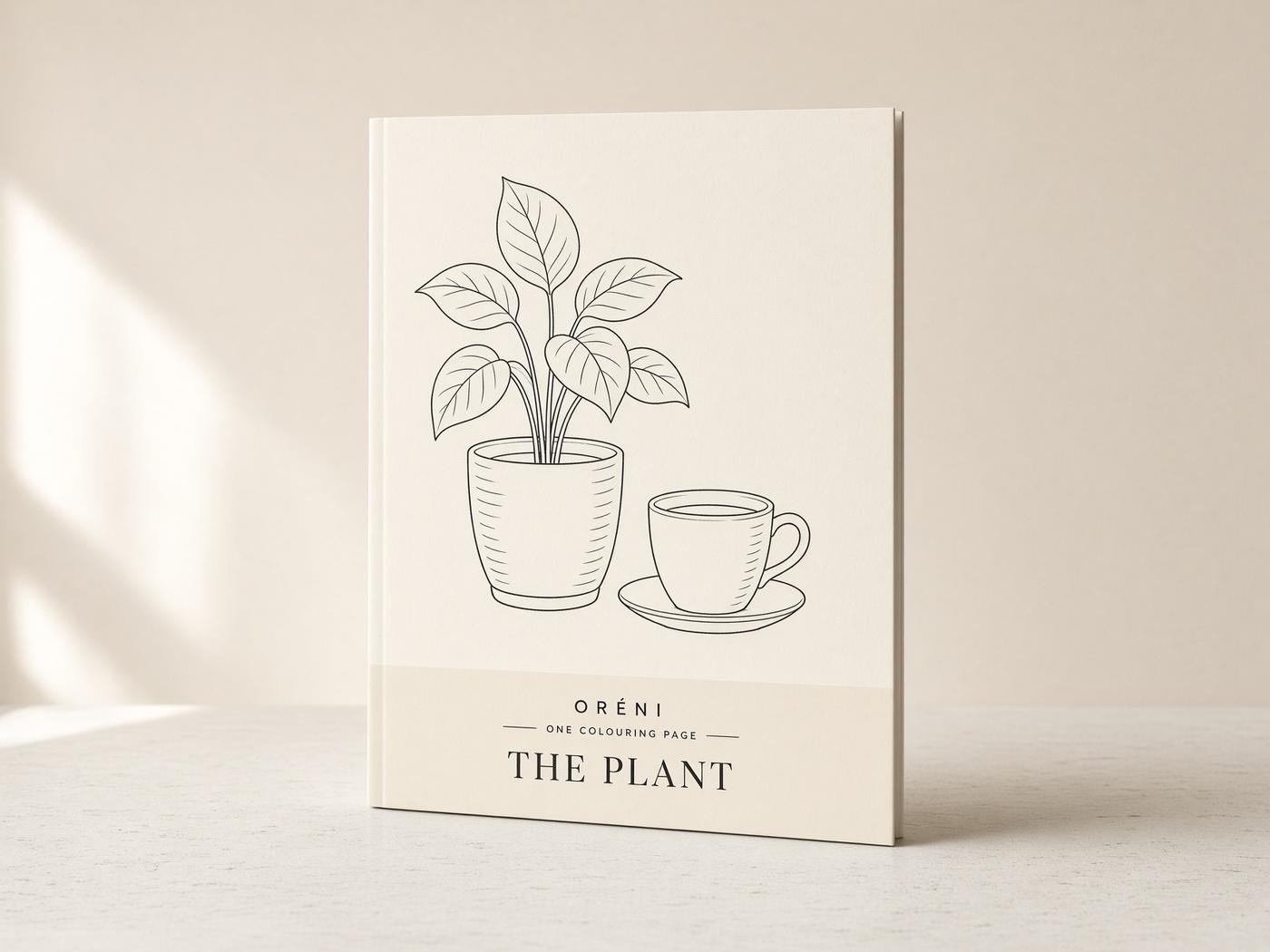 One Colouring Page — The Plant